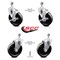 Service Caster 5 Inch Phenolic Wheel Swivel 1/2 Inch Threaded Stem Caster Brakes SCC, 2PK SCC-TS20S514-PHS-121315-2-TLB-2 - alternate 5